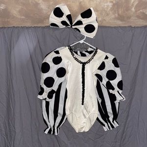 Halloween costume black and white